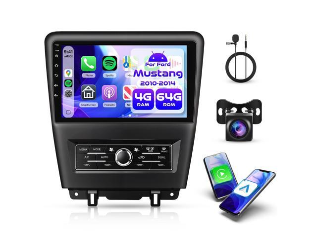 4G+64G Android Car Stereo Radio for Ford Mustang 2010-2014 with Wireless Carplay Android Auto, 9'' Touchscreen Head Unit with GPS Navigation...