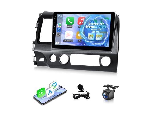8 Core 2+64G Car Stereo for Honda Civic 2006 2007 2008 2009 2010 2011 Radio Apple Carplay Android Auto,10.1' Touch Screen for Civic Head Unit GPS.