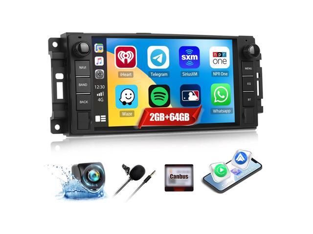 2G+64G Car Stereo Radio for Jeep Wrangler JK Grand Cherokee Compass Dodge Charger Ram 1500 with Wireless CarPlay Android Auto 7'' Android Touch...