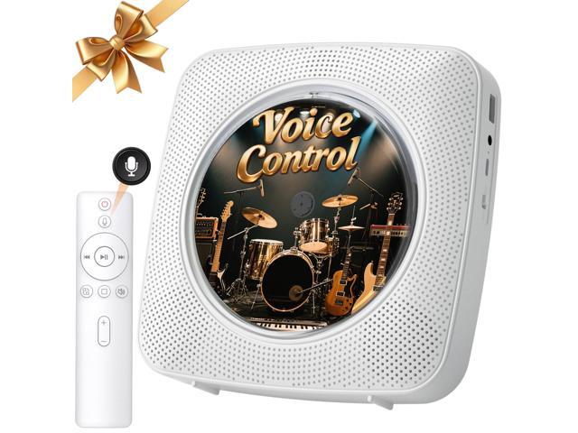 CD Player Portable Bluetooth: Offline Voice Control CD Players for Home with Remote Voice Control CD Player with Speakers with FM Radio Remote