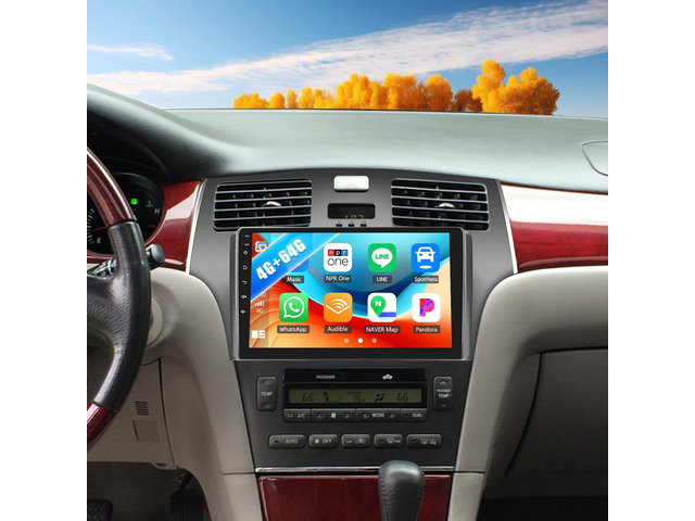4G+64G Android 13 Car Stereo for Lexus ES250 ES300 ES330 2001-2006 9 Inch Touch Screen with CarPlay Android Auto Bluetooth Weather Forecast 59UI...
