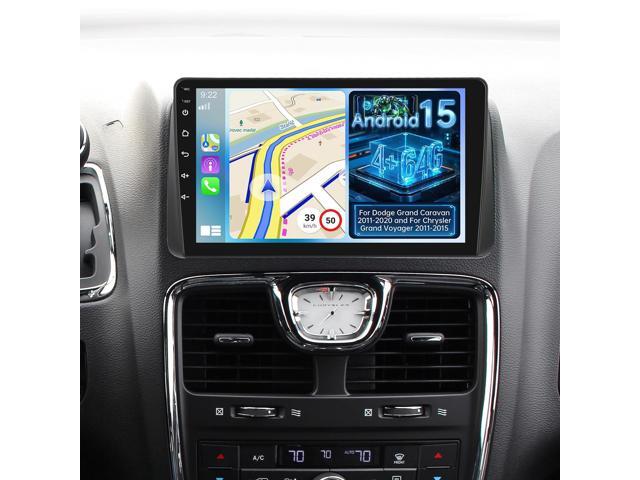 [4+64G] Android Radio for Dodge Grand Caravan 2011-2020 & for Chrysler Grand Voyager 2011-2015 - 9 inch IPS Touch Screen for Dodge Caravan Carplay.