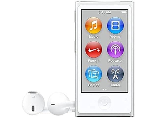 Music Player iPod Nano 7th Generation 16gb Silver Packaged in Plain White Box
