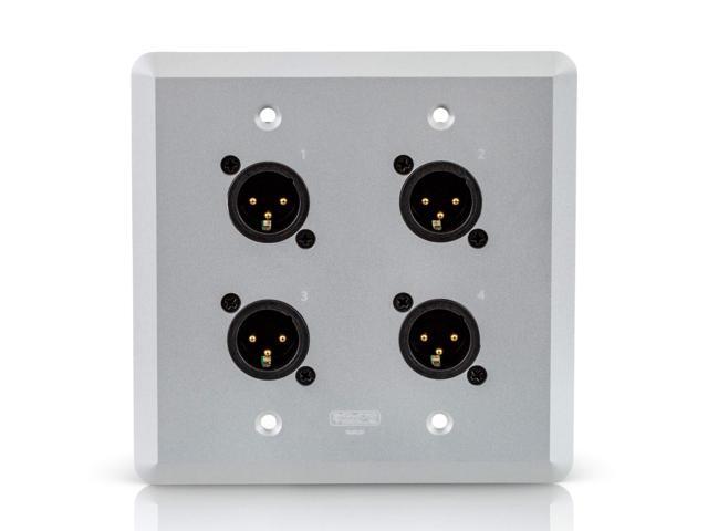 Wall CAT MX-S (Male, Silver) - Audio Over Shielded CAT Cable. Capable of Sending Analog Audio, DMX, Clear-Com and AES