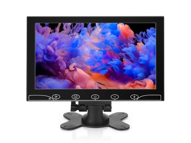10.1 Inch Small Monitor, Raspberry Pi Screen Built-in Speakers, Mini Display 1024 x 600, 60 Hz, 5ms, IPS Screen Display w/Remote Control, HDMI VGA...
