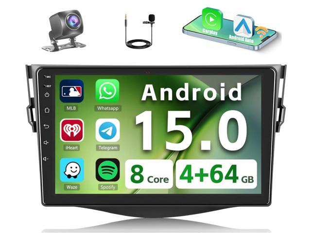 [8-Core 4+64G] for Toyota RAV4 2007-2012 Android 15 Car Stereo, 9'' Touchscreen RAV4 Radio Wireless Carplay Android Auto Bluetooth/5G WiFi,.