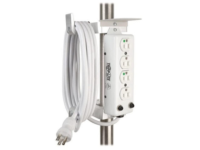 Hospital Mounting Clamp for Medical-Grade Power Strips, Power Strip Holder (PSCLAMP), Rubber