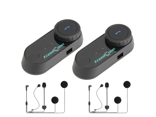 Motorcycle Bluetooth Headset TCOM VB Motorcycle Helmet Speakers 3 Riders Paring 800M 2 Riders Talking Helmet Intercom for Motorbike/Universal...
