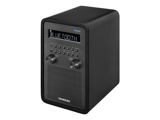 WR-50 AM/FM-RBDS/Bluetooth Wood Cabinet Table Top Radio Black