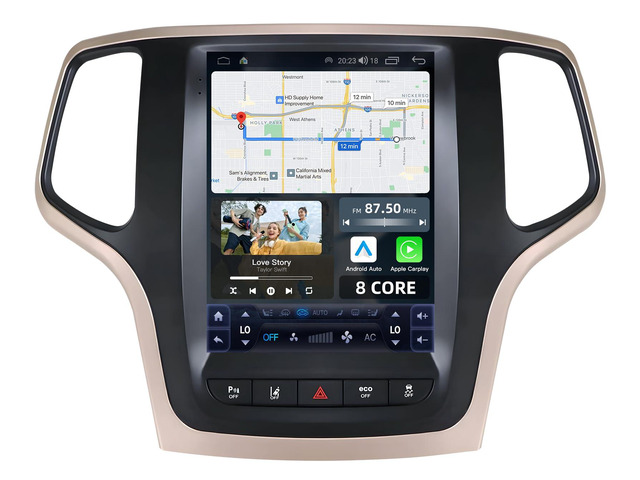 8 Core 4GRAM 64GB Car Radio for Jeep Grand Cherokee 2014 2015 2016 2017 WK2: Android 13 Car Stereo Carplay Android Auto, 9.7' Touch Screen 5GWiFi...