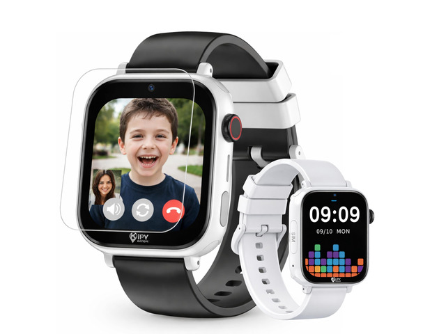 Kipywatch Smart Watch for Kids - Kids Watch with GPS Tracker, Safe Zones Alert Camera, Voice & Video Call, School Mode Parental App, Subscription...