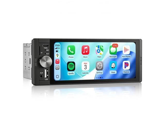 6.36 Inch Single Din Touchscreen Car Stereo Carplay Android Auto SWC/FM/Bluetooth