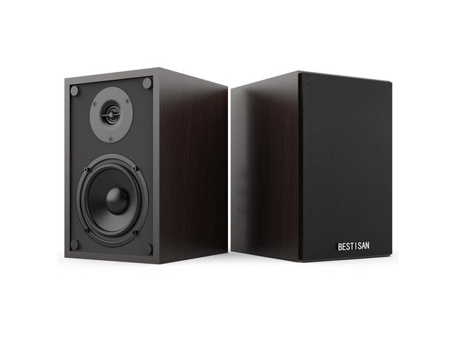 Bluetooth Bookshelf Speakers with RCA Input, Record Player Speakers with Sub Out Port for SW65C/ SW65D,4 Inch Woofer, SR04F-01