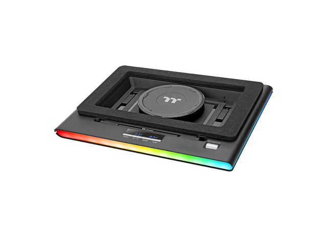 Massive EXTREME Notebook Cooler; Laptop up to 18in; 800~3500 RPM; 48.5 CFM; 120mm Cross Flow Fan; Ambient Temp Sensor; PWM Scroll Wheel; 2 Stage...