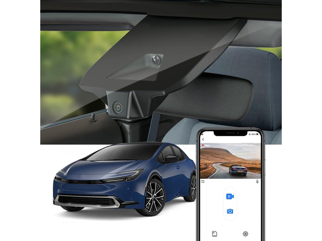 4K Dash Cam Suitable for Toyota Prius 2023-2026 & Prime Plug-in Hybrid (XW60), OEM Factory Look, UHD 2160P Video, Built-in WiFi & APP, Loop...