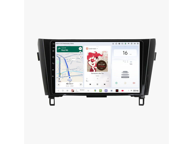 DUDUAUTO DUDU3 Car Radio for Nissan Rogue T32 2014-2020 Stereo Update 8-Core 4+64GB 10' Carplay & Android Auto Head Unit w/Custom Wallpaper Layout...