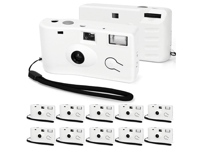 12 Pack Disposable Cameras Bulk Single Use Flash 35mm Film Cameras 17 Exposures ISO 200, for Wedding Birthday Travel Anniversary Party Supplies