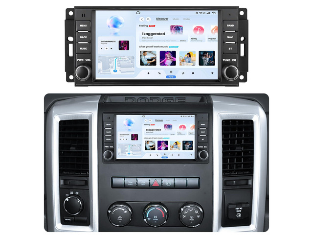 4 + 64GB ROM Android 15 Car Radio for Dodge Ram 1500 2500 3500 2009-2012 HD IPS Touchscreen Stereo Wireless CarPlay Android Auto GPS 5G WiFi...