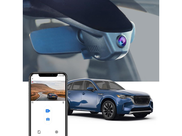 4K Dash Cam Suitable for Mazda CX-90 2023-2026 (HD2-6607, Packed with 2 Cables), Integrated OEM Look, 2160P UHD Video, WiFi & APP, Loop Recording,...