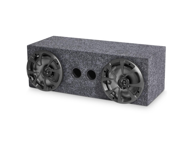 1 Pack 6.5 Inch Dual Coaxial Car Audio Speakers with Enclosure Box, 2-Way Full Range System 4 Ohm 100w Power, Compact Speaker Pod for Truck ATV Utv...