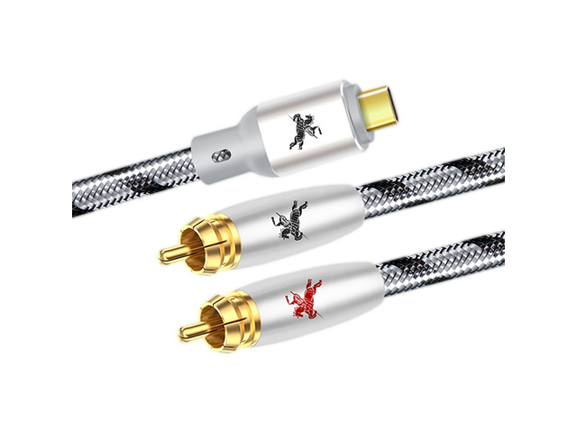 USB C to 2 RCA Audio Cable Audiophile Type C to 2RCA Male Jack Plug Y Adapter Cord Compatible with iPad Pro, MacBook, Samsung, Pixel 7 Pro 9.8ft/3M