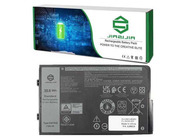 6WVHD 451-BDDY Laptop Battery Replacement for Dell Latitude 7230 Rugged Extreme Tablet T06H T06H001 Pro Rugged 12 Tablet RA02260 Series FNW8F...