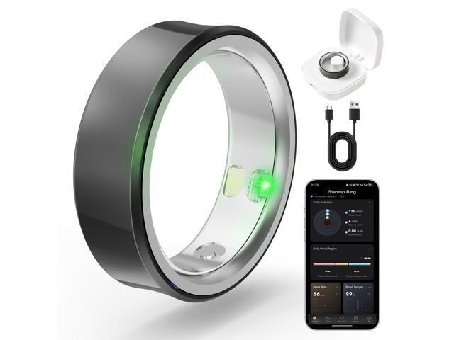Smart Ring for Women & Men, Fitness & Activity Tracker, Sleep Monitoring, 7-Day Battery Life, 5ATM Waterproof, No Subscription Fee, iOS & Android...
