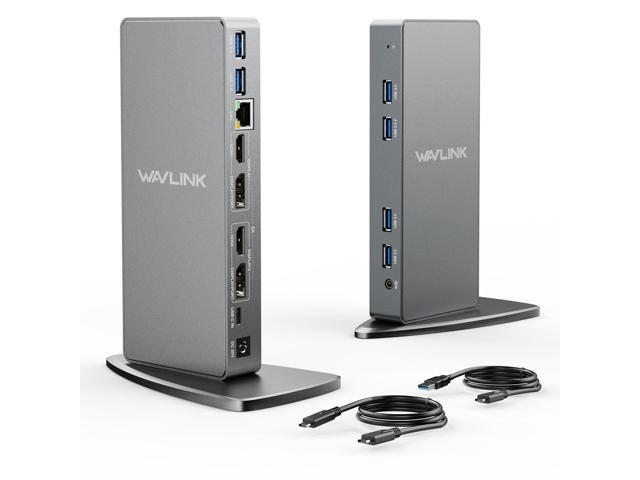 USB 3.0 Dual 4K@60Hz Laptop Docking Station for Thunderbolt 5/4/3, USB-C/A Windows, MacOS(Mac M1-M5,MacBook Neo), ChromeOS (2X HDMI, 2X Display...