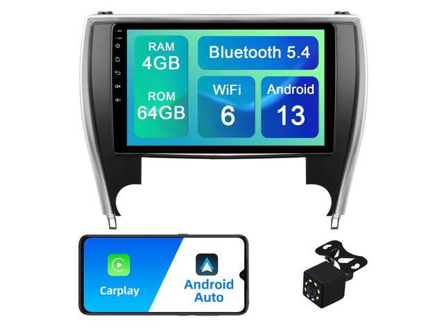4+64G Android 13 Double Din Car Stereo for Toyota Camry 2015-2017 with 10.1 Inch Touchscreen, Wireless Carplay/Android Auto, GPS, Bluetooth,...