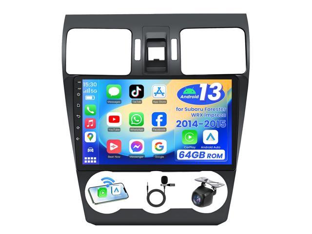 4Core + 64GB Car Radio for Subaru Forester WRX Impreza 2014 2015: Wireless CarPlay & Android Auto with 9' HD Touchscreen Bluetooth WiFi GPS FM.