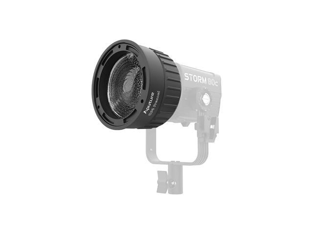 CF4 Fresnel for Storm 80c Point Source Fixture with 4-Inch Diameter Lens, Mini ProLock Mount, and Compact Design (Black)