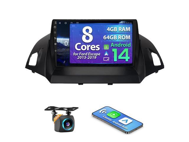 8 Core 4+64G Car Radio for Ford Escape 2013-2019 with Wireless CarPlay & Android Auto, 9' HD Touchscreen Android 14 Radio Stereo, SWC/AM/FM/RDS,.