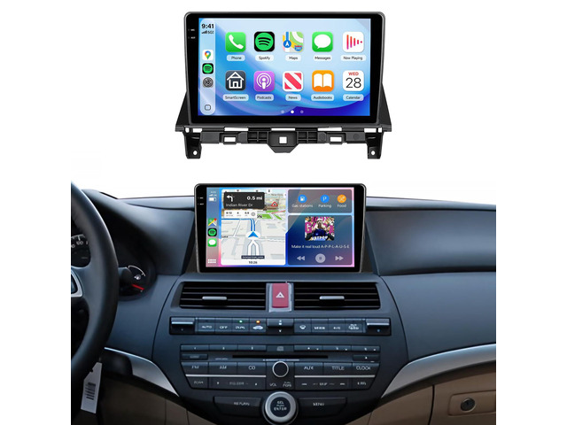 4G+128G Car Radio Stereo for Honda Accord 2008-2013, 10inch HD in-Cell Touch Screen/Android 15/Wireless CarPlay/Android...