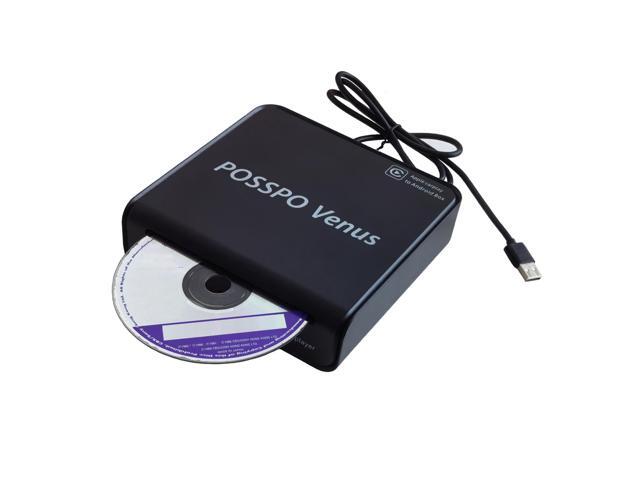 Venus CD DVD Player for Car with USB Port, Portable External CD Player for Car with Wired Apple CarPlay