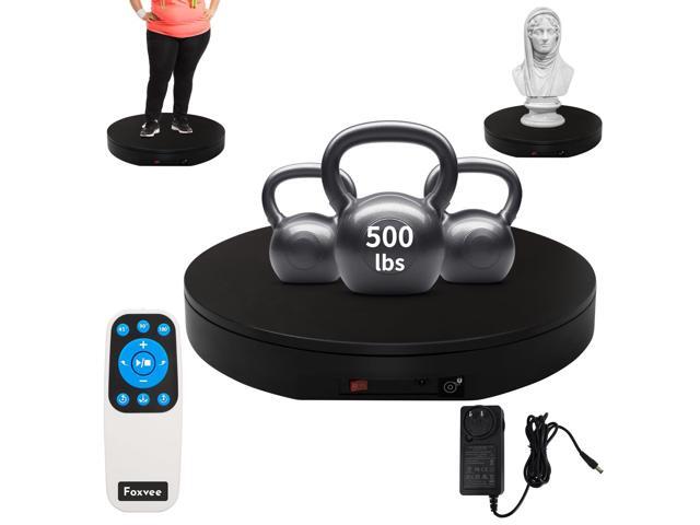 Ultra-Thin & Heavy Duty Remote-Controlled Motorized Turntable,Motorized Rotating Display Stand,Speed-Adjustable Rotating Platform,Human 3D Scan.
