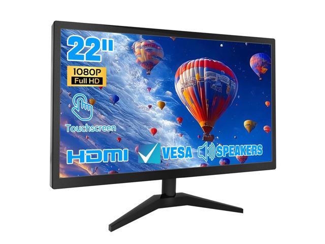 Touchscreen Monitor 22 Inch FHD 1920x1080P IPS PC Monitor, 10-Point Touch Screen Computer Display with HDMI VGA USB Ports, Built-in Speakers, VESA...