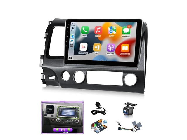 Android 13 Car Stereo for Honda Civic 2006 to 2011 with factory navigation Support Apple CarPlay Android Auto, 10.1IN Touchscreen for Honda Civic...