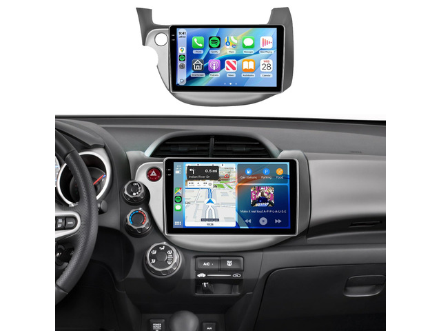 4G+64G Car Radio Stereo for Honda Fit 2008-2013,10.1 Inch HD in-Cell Touch Screen/Android 15/Wireless CarPlay/Android Auto/GPS/5Ghz...