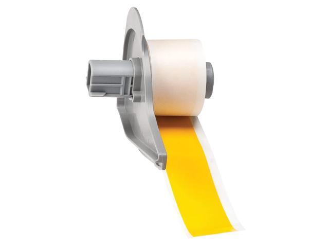 All Weather Permanent Adhesive Vinyl Label Tape for M710 and BMP71 Printers - 1' x 50', Yellow. M7C-1000-595-YL