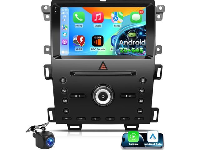 Car Radio for Ford Edge 2011-2015, [2+64] 9 inch Android Touchscreen Stereo with Carplay/Android Auto, GPS Navigation, WiFi, Bluetooth, SWC, Backup.