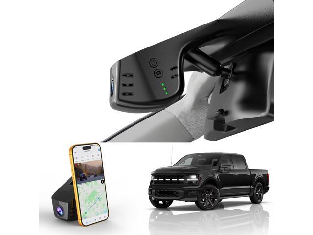 Front 4K Dash Cam fit for Ford F150 2018-2026 F250/F350/F450 Super Duty 2020-2026 XLT King Ranch Lariat Raptor Tremor Limited Platinum, Integrated...