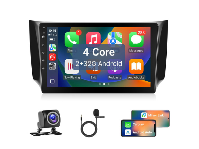 Car Radio for Nissan Sentra 2013 2014 2015 2016 2017 Stereo Replacement with Wireless Carplay Android Auto 10.1'' HD Touchscreen Buit-in GPS...