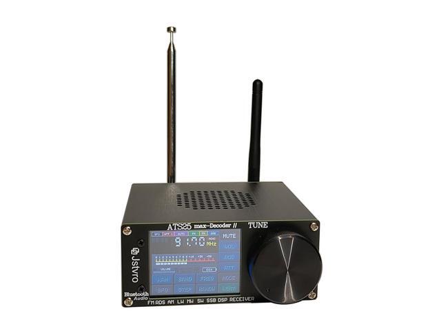 Upgraded SI4732 ATS25 Max-Decoder II Shortwave Radio Receiver, adds Four New Modes CW, RTty Decoding, WiFi, BT and Four Audio Spectrum, HI-Z,...