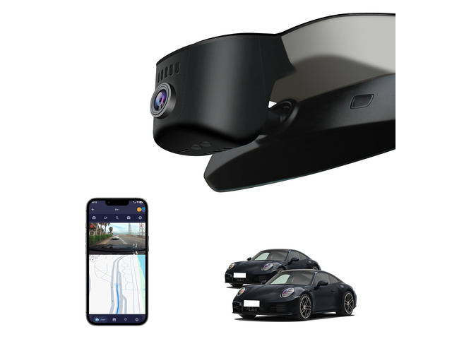 Single Channel 4K Dash Cam for 2025 Porsche 911 Carrera GTS 4 GTS T S GT3 Touring RS Turbo S (992.5),OEM Style,UHD 2160P Image6,WiFi & APP,Loop...