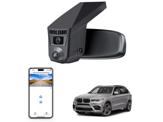 4K Dash Cam for BMW X5 Gen3 F85 F15 2014 2015 2016 2017 2018(Model C), X5M sDrive35i xDrive35i xDrive35d xDrive50i, OEM Style, 2160P UHD Video,...