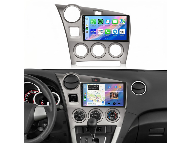 5/6GhzWiFi 8 Core 4G+64G for Toyota Matrix 2009-2014 Car Stereo with Android 15 Radio 9 Inch IPS Touchscreen Carplay/Android Auto /5.0Bluetooth/GPS...