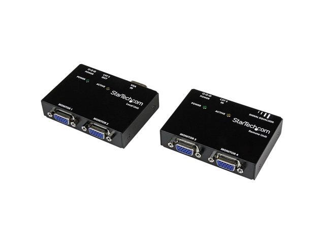 VGA Video Extender over Cat5 (ST121 Series) - Up to 500ft (150m) - VGA over Cat 5 Extender - 2 Local and 2 Remote, TAA (ST121UTP)