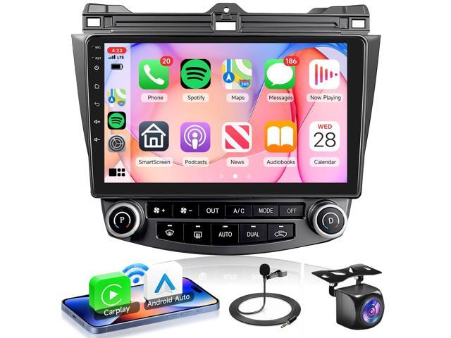4Core 2G+64G Android 15 Car Stereo for Honda Accord 2003-2007, 5G-WiFi Car Radio Wireless Carplay Android Auto 10.1'' Touchscreen GPS Mirror Link.