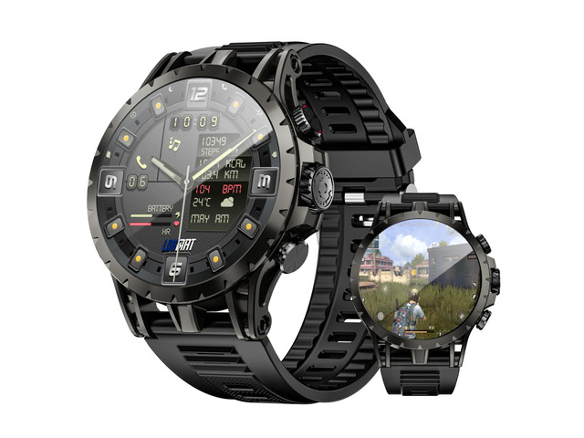 4G SIM Card Smart Watch, 1.508'' AMOLED Screen 3GB+32GB Android 8.1 Smartwatch for Men Women, Fitness Activity Tracker Watch with Rotating Camera...