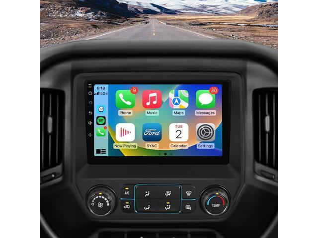 Android Car Radio Stereo for Chevy Silverado GMC Sierra 2014-2018 with Backup Camera CarPlay Android Auto